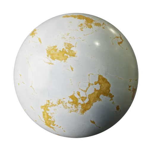 Luxury White and Gold Marble