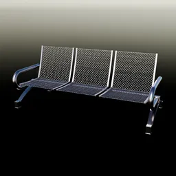 Adjustable Metallic Waiting Bench