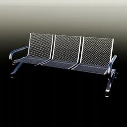 Adjustable Metallic Waiting Bench