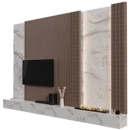 Tv wall set C