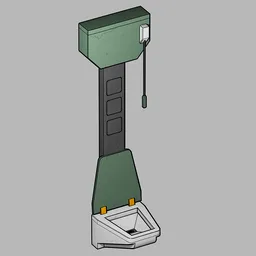 Futuristic Toilet - Cartoon Style