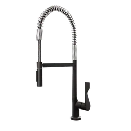 Professional faucet black matte