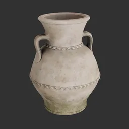 Old clay vase