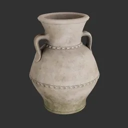 Old clay vase