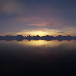 Twilight Sunset Clouds Landscape