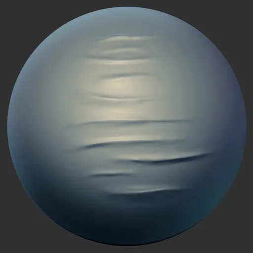 3D sculpting brush for Blender creating realistic clothing wrinkles on digital models.