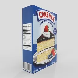 Chocolate Topping Cake Mix Box