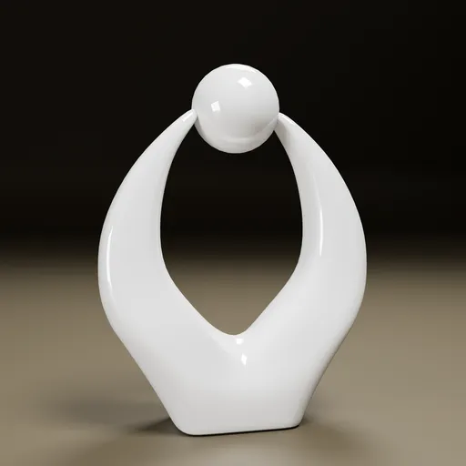 Simple Design Ceramic Sculpture
