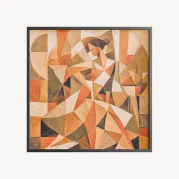 Abstract Painting Cubism-Inspired