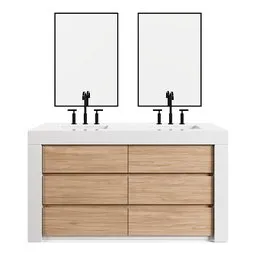 Bluff 60 Double Vanity