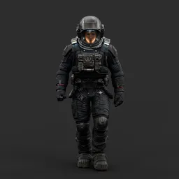 Astronaut Walking Pose