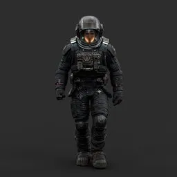 Astronaut Walking Pose