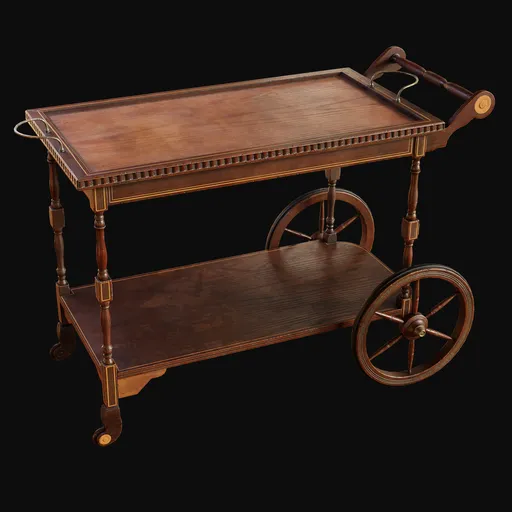 Early 1900s Home Tea Cart