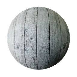 High-quality sun-bleached PBR wooden plank material for 3D rendering in Blender and other software.