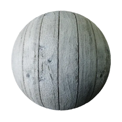 High-quality sun-bleached PBR wooden plank material for 3D rendering in Blender and other software.