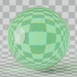 High-quality procedural Glass PRO material for PBR rendering in Blender 3D, showcasing refraction and subtle texture details.