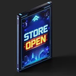 Store Open Neon Sign