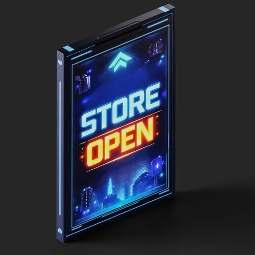 Store Open Neon Sign