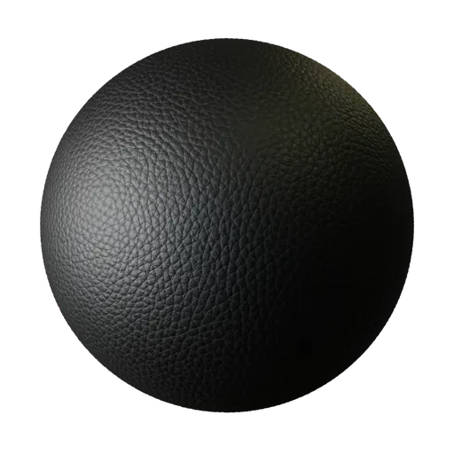 Black Fine-Grain Leather