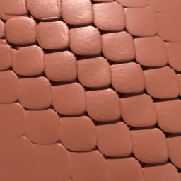 Scales 3D Brush pattern on sculpted surface for Blender 3D modelling, suitable for detailed creature design.