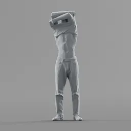 Lowpoly Male Standing