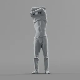 Lowpoly Male Standing