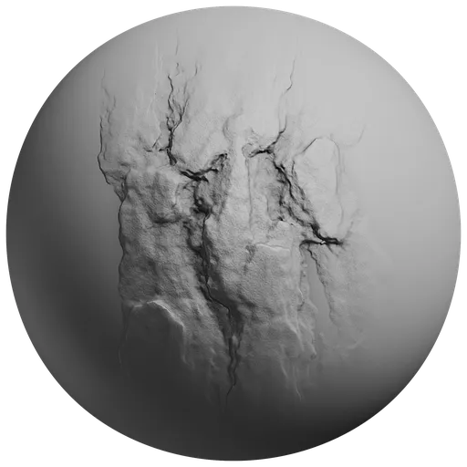 Detailed Tree Bark brush effect for 3D sculpting in Blender, creating realistic wooden textures on 3D models.