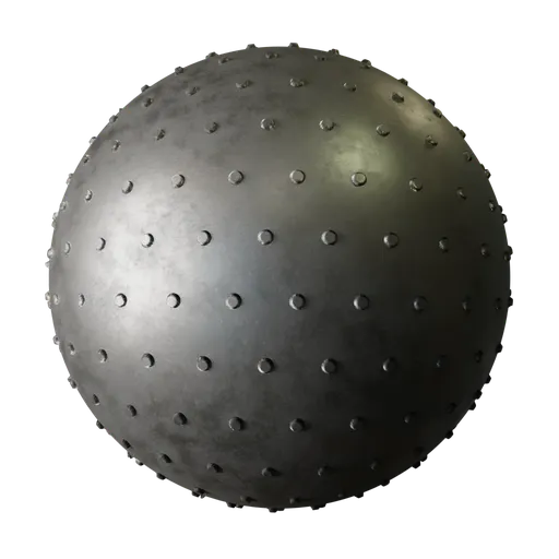 Old Dotted Iron Checker Plate
