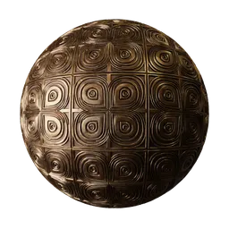 Geometric Embossed Bronze