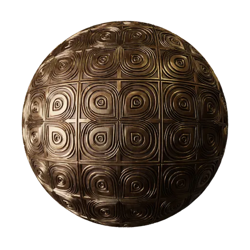 Geometric Embossed Bronze
