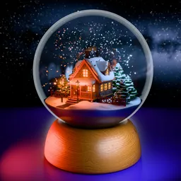 Magic Holiday Snow Globe