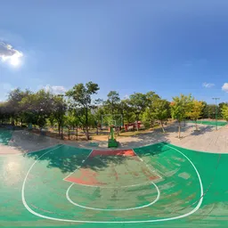 Basketball playground