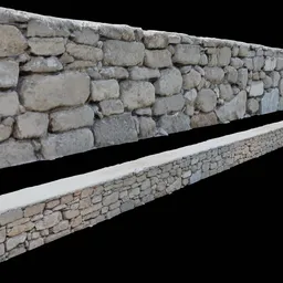 Demarcation  stone wall