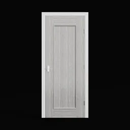 Detailed 3D model of a Shaker Interior Door for Blender with realistic wood texture.