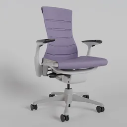 HM Embody Gaming Chair White/Amethyst