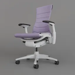HM Embody Gaming Chair White/Amethyst