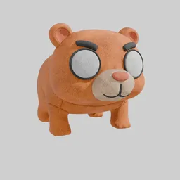 Cute Bear Plushie (unrigged)