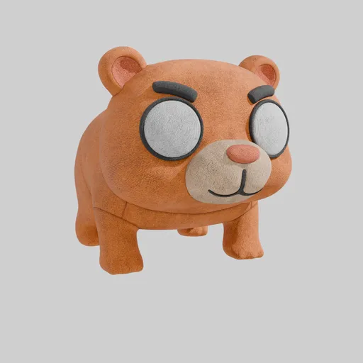 Cute Bear Plushie (unrigged)