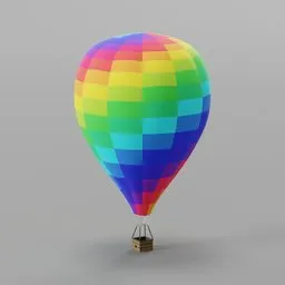 Color full hot air ballon