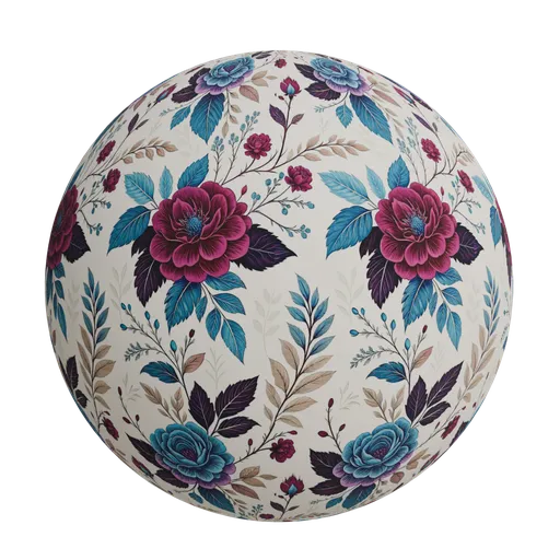 Blue and deep burgundy roses wallpaper