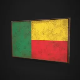 Benin Flag Picture Frame