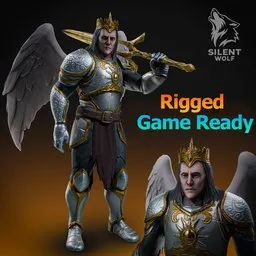 Sky Warrior Rigged Animated