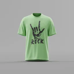 'Rock' Hand Sign T-Shirt Mockup