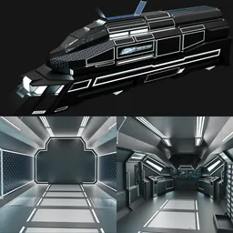Sci Fi Train Engine