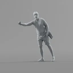Lowpoly Male Standing