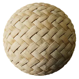 Basket Weave Light Bamboo