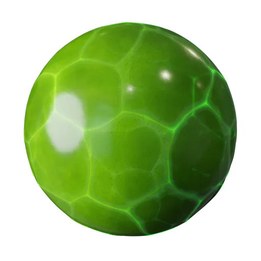 Green crystal glass
