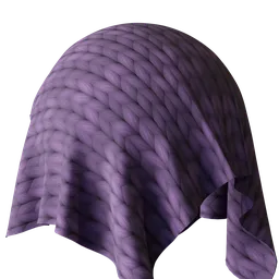 Purple Knitted Fabric