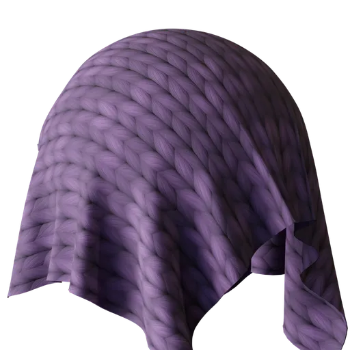 Purple Knitted Fabric