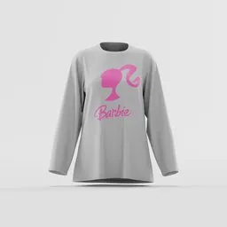 Barbie Silhouette Logo Long Sleeve